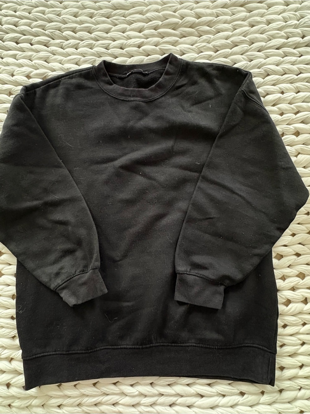Zara Black Crew Neck Pullover